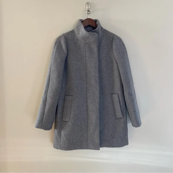 J. CREW MERCANTILE City Coat in Grey Size 2 - Picture 3 of 12
